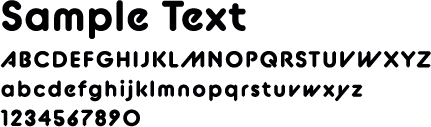 Helvetica の書体サンプル