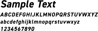 Stencil Bold の書体サンプル