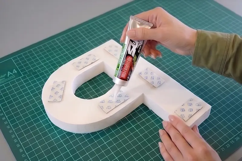 カルプ文字の取り付け手順
